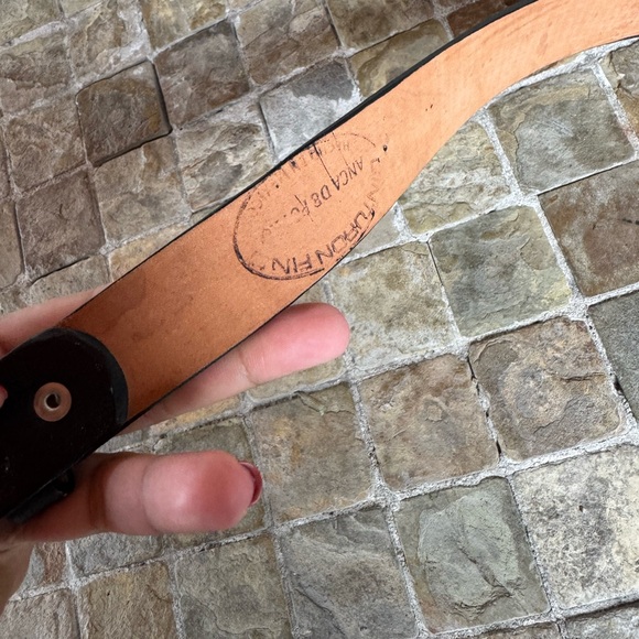 Cinturón anca de potro 100% leather belt - Picture 3 of 7